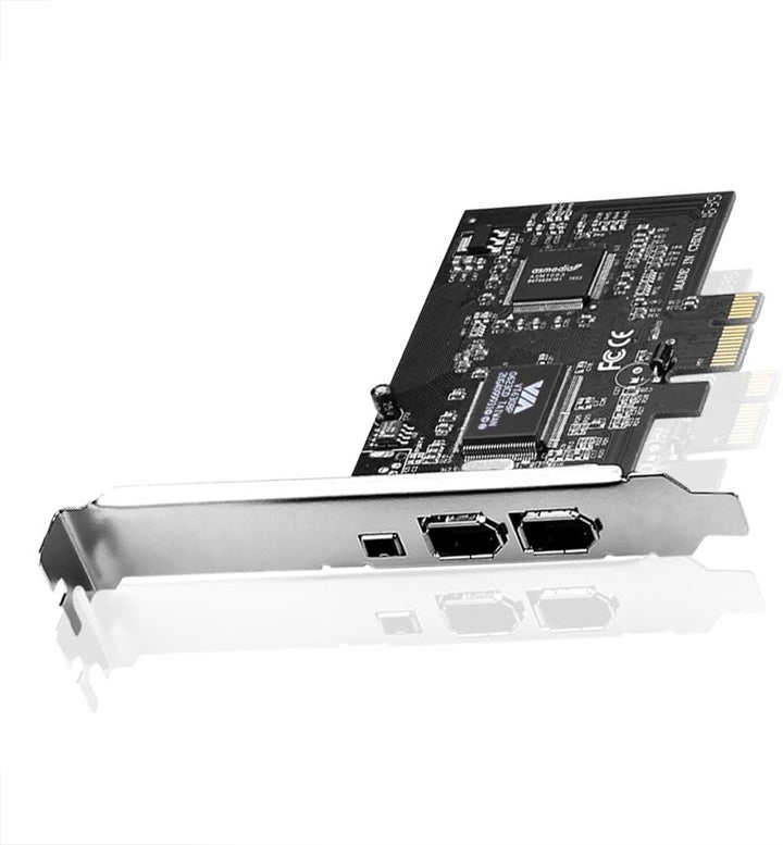 S SIENOC Desktop PCI-E Expresskarte Express Card FireWire PCI Express Schnittstellenkarte 1394a IEEE