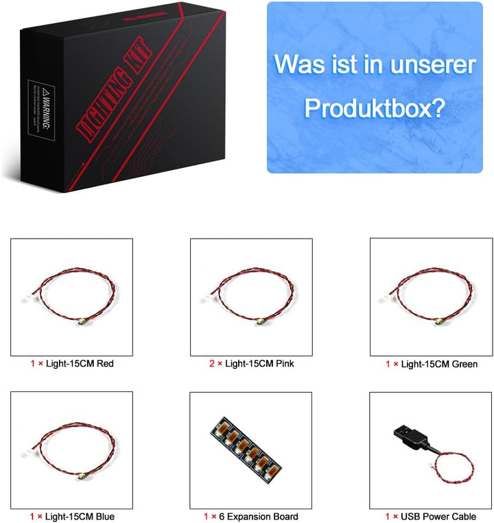 LocoLee Licht Kompatibel mit Lego Vogelnest Set, Nur Lichter Set - Kein Modell, Licht BeleuchtungSet