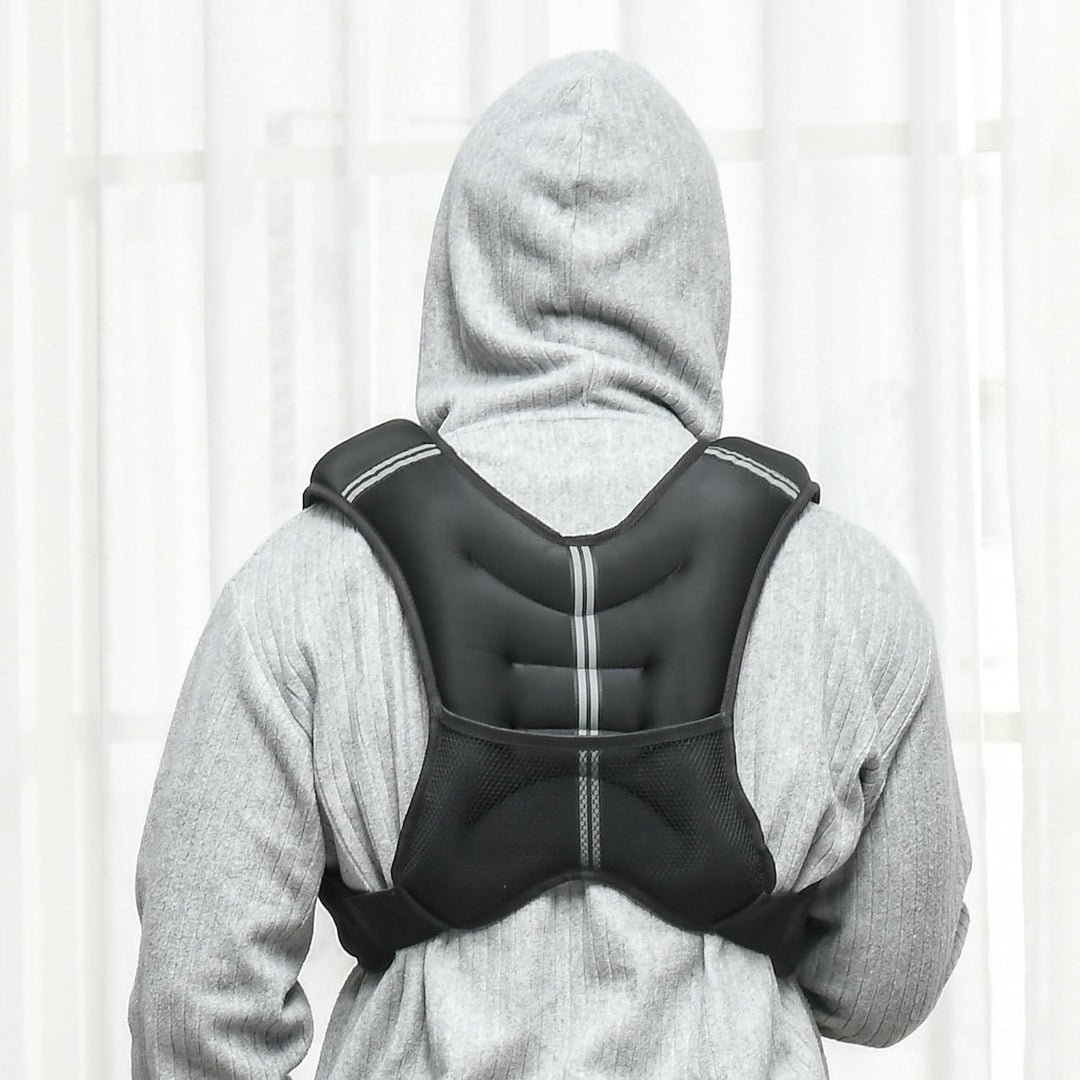 HOMCOM Gewichtsweste Weight Vest verstellbar für Gewicht Tranning Krafttrainning Mann/Frau Oxford-Ge