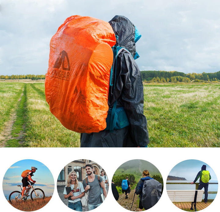 Unigear Regenschutz für Rucksäcke Schulranzen mit Reflektor, wasserdichte Regenhülle Rucksack Cover