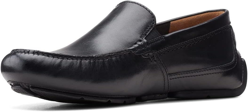 Clarks Herren Markman Plain Mokassin 39.5 EU Black Leather, 39.5 EU Black Leather
