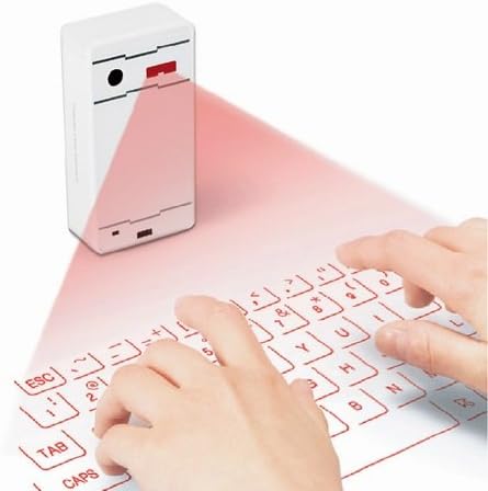 Bluetooth Mini Tastatur Drahtlose virtuelle Projektionstastatur Tragbare wiederaufladbare englische