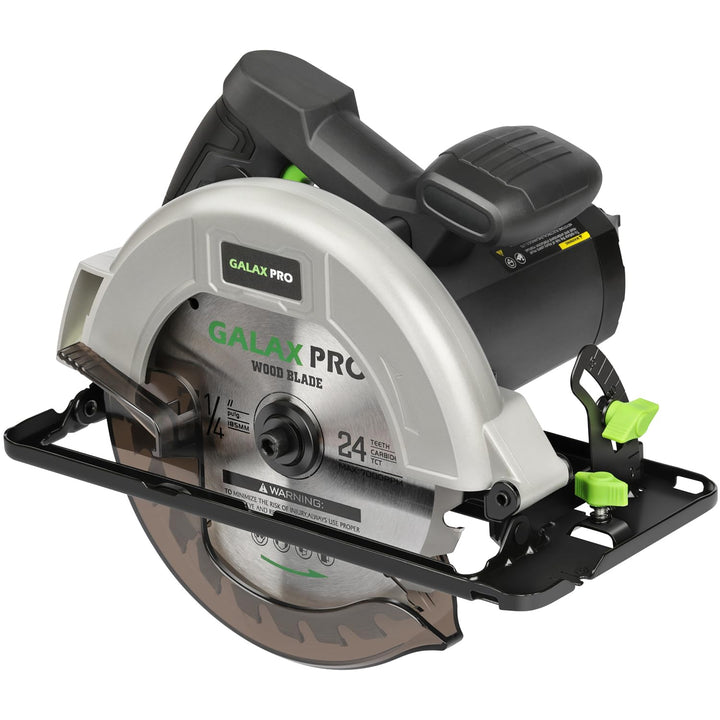 GALAX PRO 1400W Kreissägen, Maximale 6000RPM, Einstellbare Schnitttiefe und -winkel: 62 mm (90°) - 4