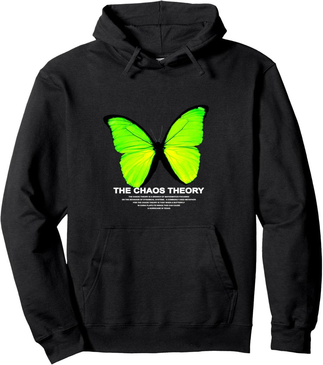 THE CHAOS THEORY GRÜN SCHMETTERLING BUTTERFLY GREEN Pullover Hoodie