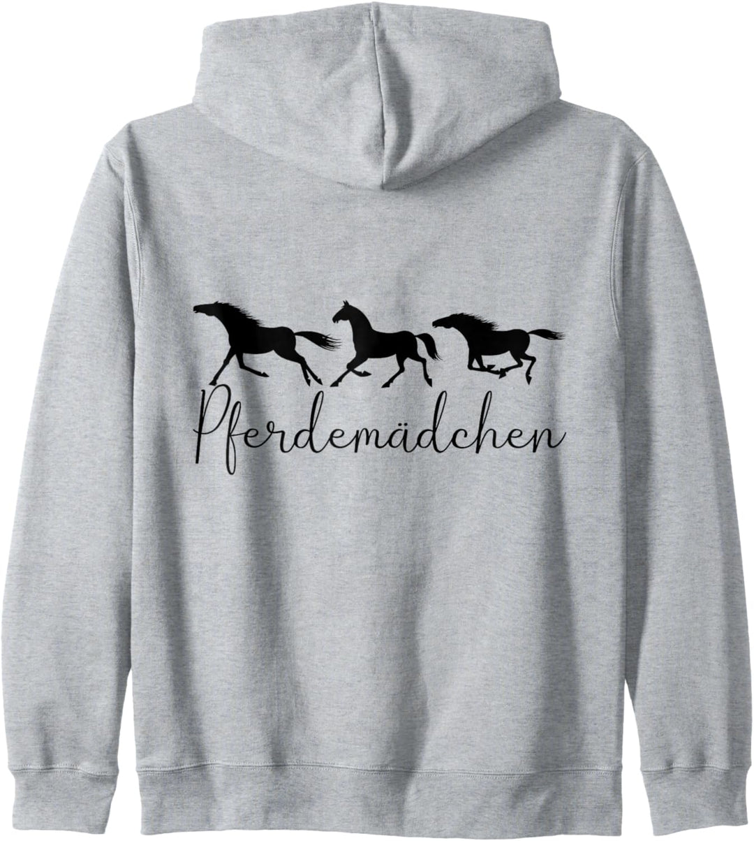 Poesie in Bewegung ist ein Mädchen mit Pferd Equestrian Kapuzenjacke