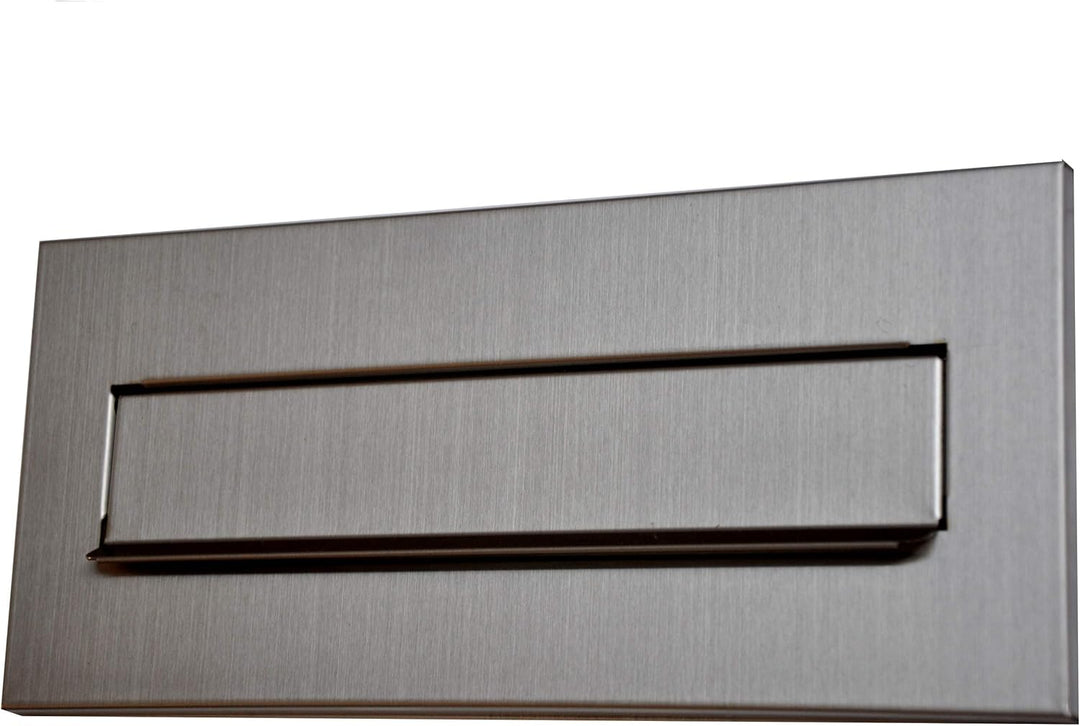 Einwurfklappe Briefeinwurf Briefklappe 100% Edelstahl 310x80 Mauerdurchwurf C4 (Edelstahl 310x135) 3