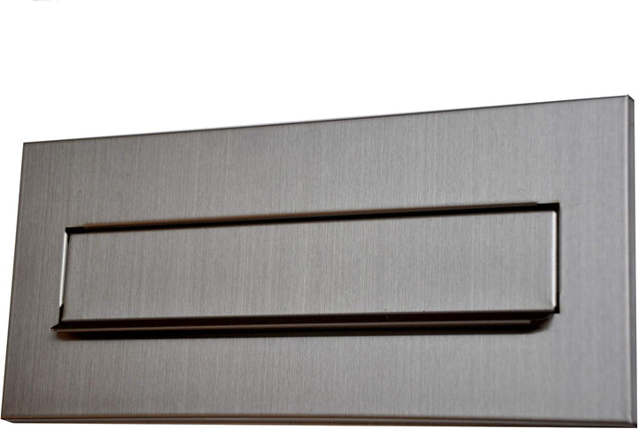 Einwurfklappe Briefeinwurf Briefklappe 100% Edelstahl 310x80 Mauerdurchwurf C4 (Edelstahl 310x135) 3