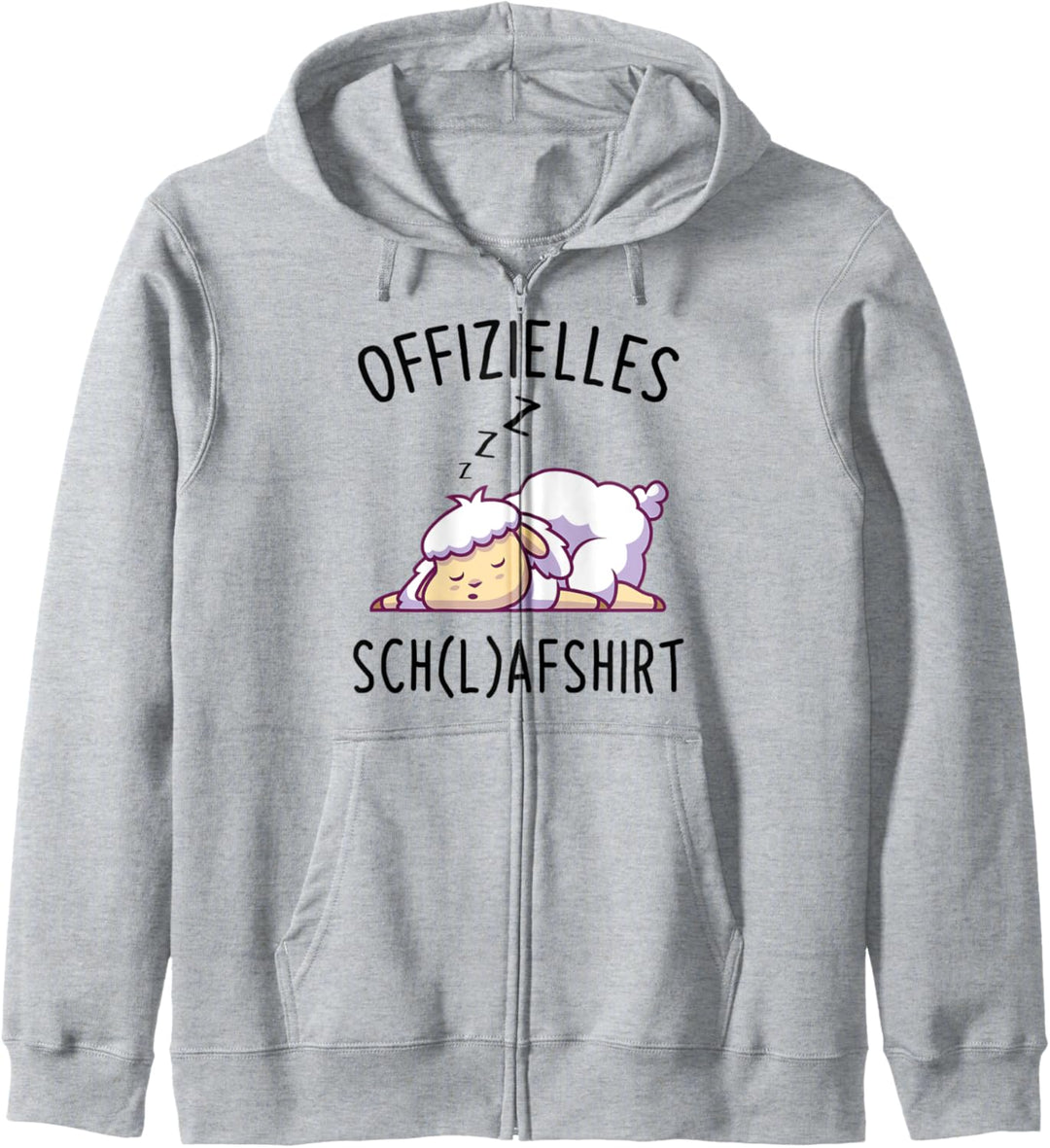 Offizielles Schafshirt Schlafshirt Schaf Schlafanzug Pyjama Kapuzenjacke