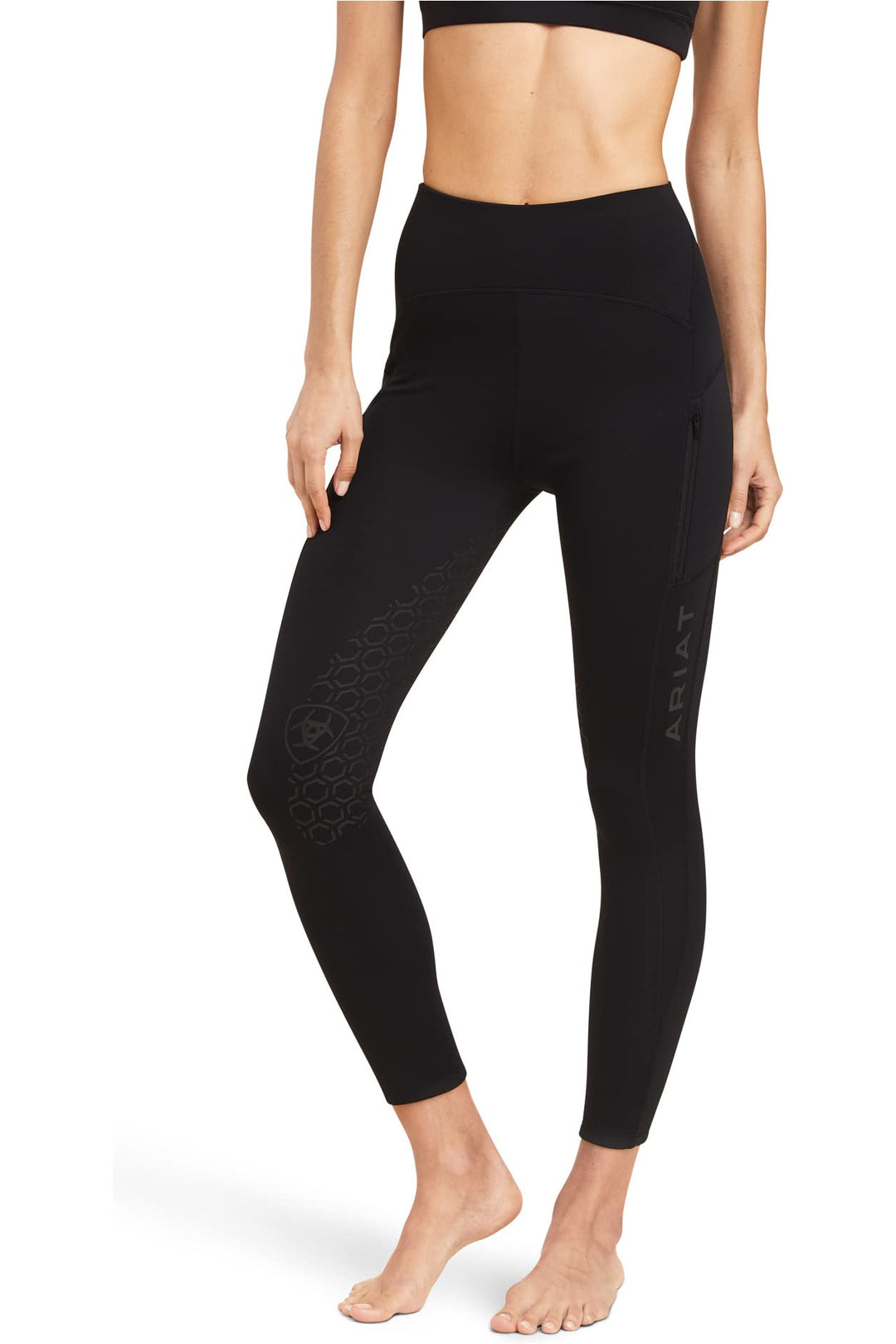 ARIAT 2022 Damen Venture Thermal Half Grip Tight 10041346 - Estate Blue - XS Schwarz, XS Schwarz
