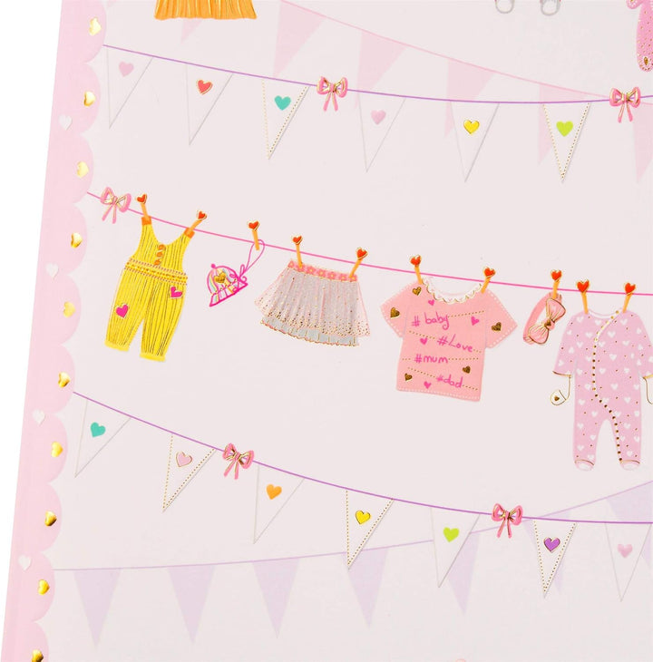 goldbuch 11 457 - Babytagebuch Sweet and Fresh Girl im Turnowsky Design mit 44 illustrierte Seiten,