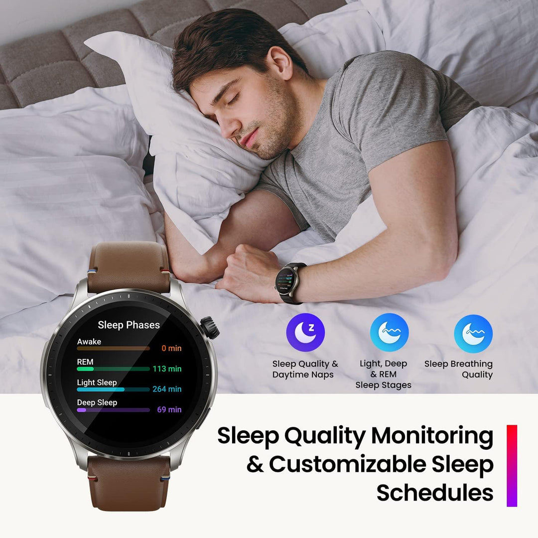 Amazfit GTR 4 Smartwatch mit 1.43” AMOLED Display, 150 Sportmodi, Telefonieren über Bluetooth und Mu