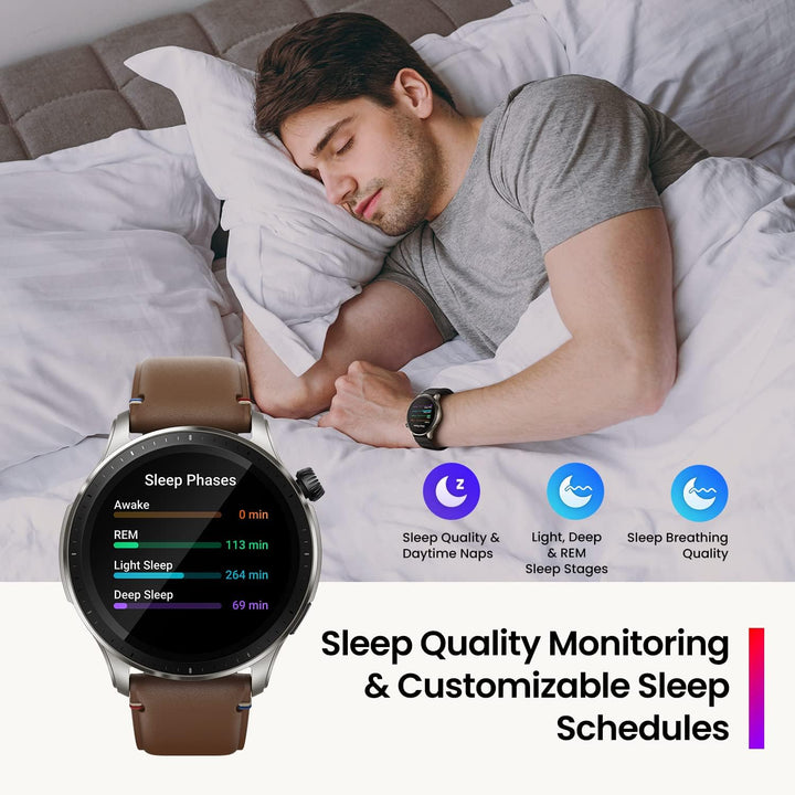 Amazfit GTR 4 Smartwatch mit 1.43” AMOLED Display, 150 Sportmodi, Telefonieren über Bluetooth und Mu