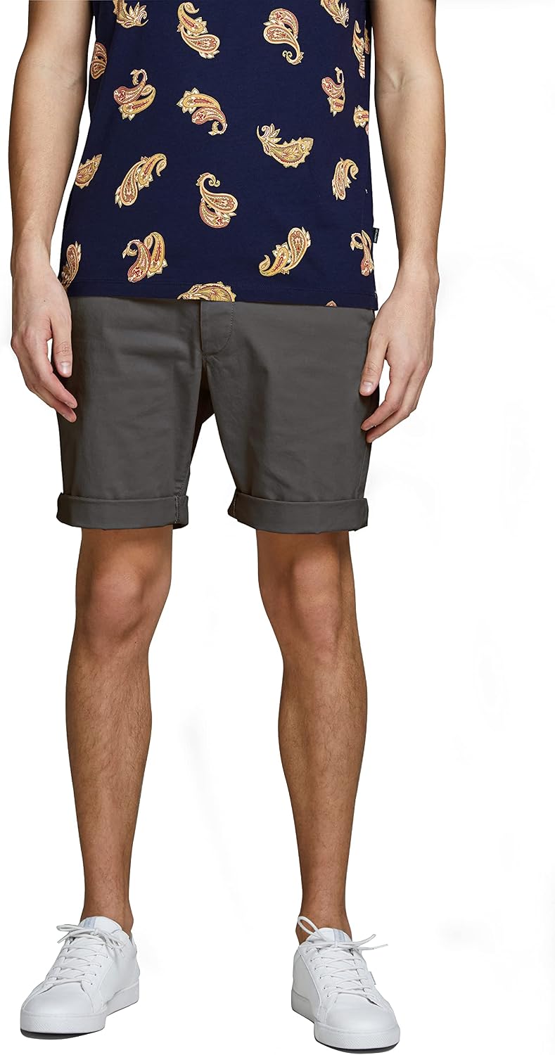 JACK &amp; JONES Herren Shorts S 2er Pack (1x Asphalt, 1x Crockery), S 2er Pack (1x Asphalt, 1x Crockery