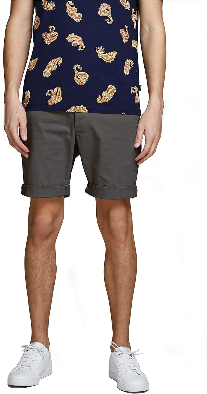 JACK &amp; JONES Herren Shorts S 2er Pack (1x Asphalt, 1x Crockery), S 2er Pack (1x Asphalt, 1x Crockery