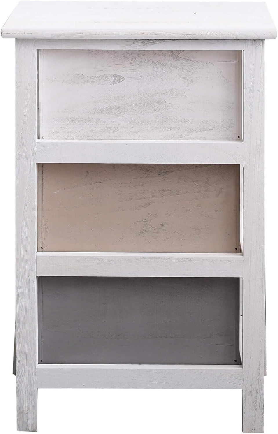 Rebecca Mobili Kommode aus Holz, Nachttischschrank im Shabby-Stil, 3 Schubladen, als Wohneinrichtung