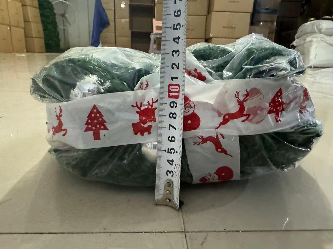 SHAVINGFUN Weihnachtsgirlande,2.7M/9Ft Weihnachtsgirlande mit Beleuchtung,Vorbeleuchteter Künstliche