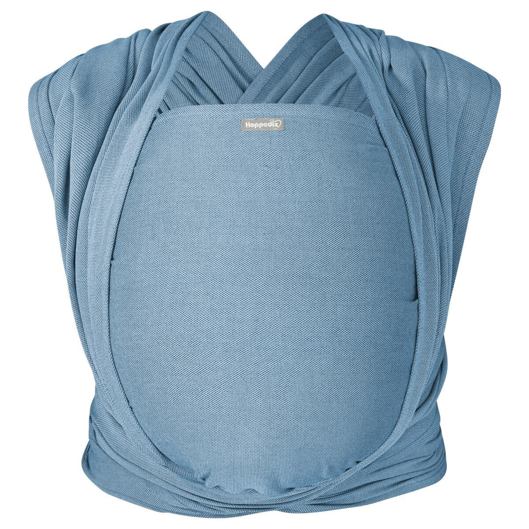 Hoppediz Ultraleichtes Babytragetuch ab Geburt, Hamburg ocean 5,40 m | Ergonomisches Tragetuch für N