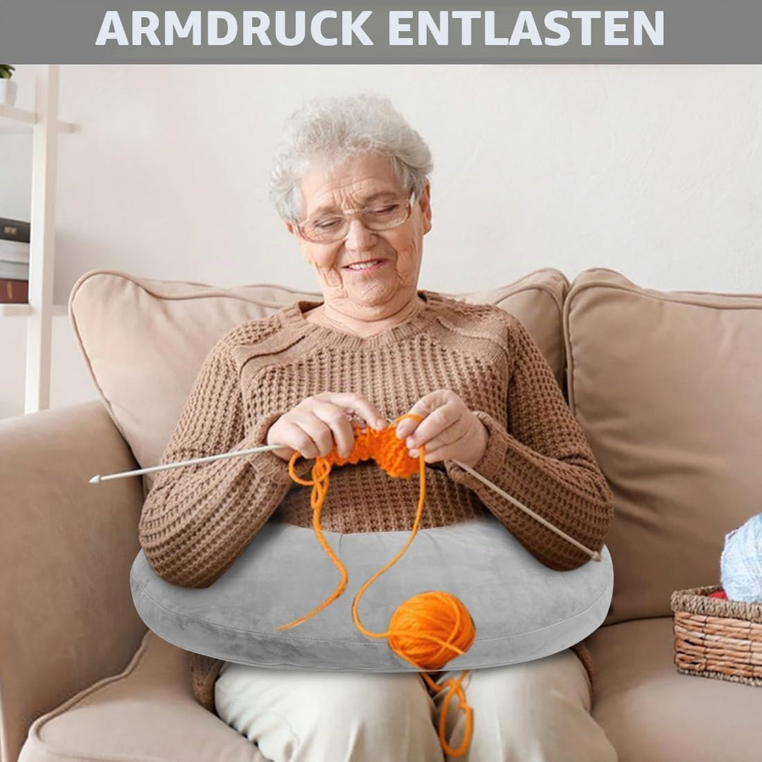 Ergonomisches Crealis-Kissen, Schosskissen Lesekissen,Ergonomisches Gaming Armkissen, Häkelkissen St