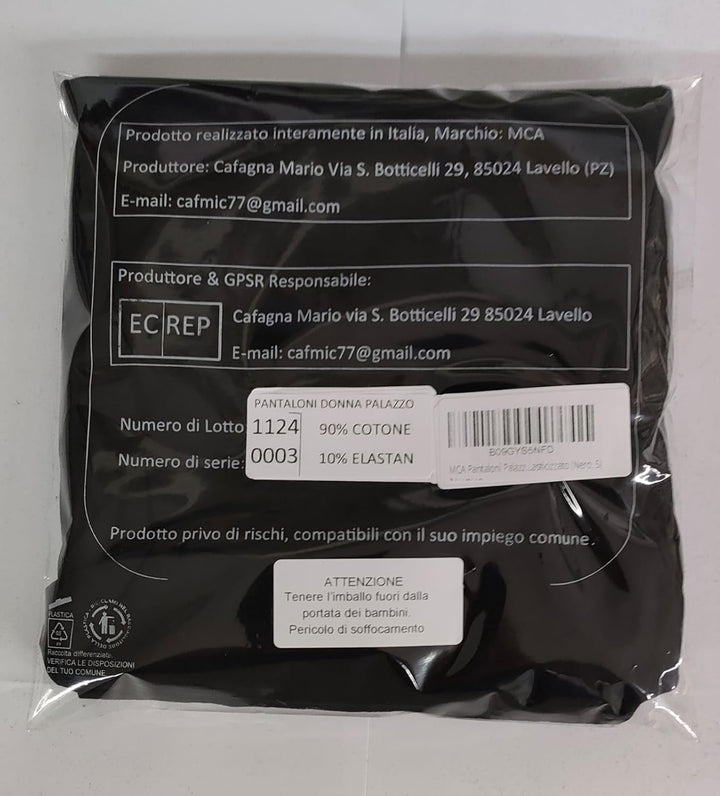 MCA Palazzo Hohe Taille Hose aus elastischer Baumwolle, XS Warme Baumwolle