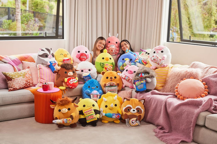 Snackles-CORE Licensed-Series 3-Plush 14" Piggy with Sangaria Strawberry Ramune ANNA, ANNA