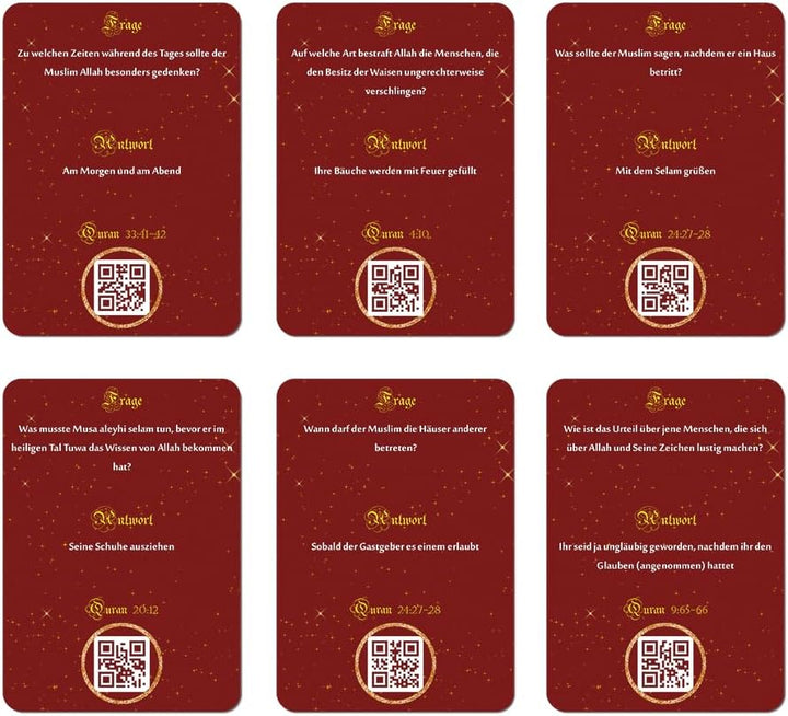 Islamisches Geschenk Spiel Quiz Quran Fragen über Koran und Islam inklusive eigene muslimquiz App (A