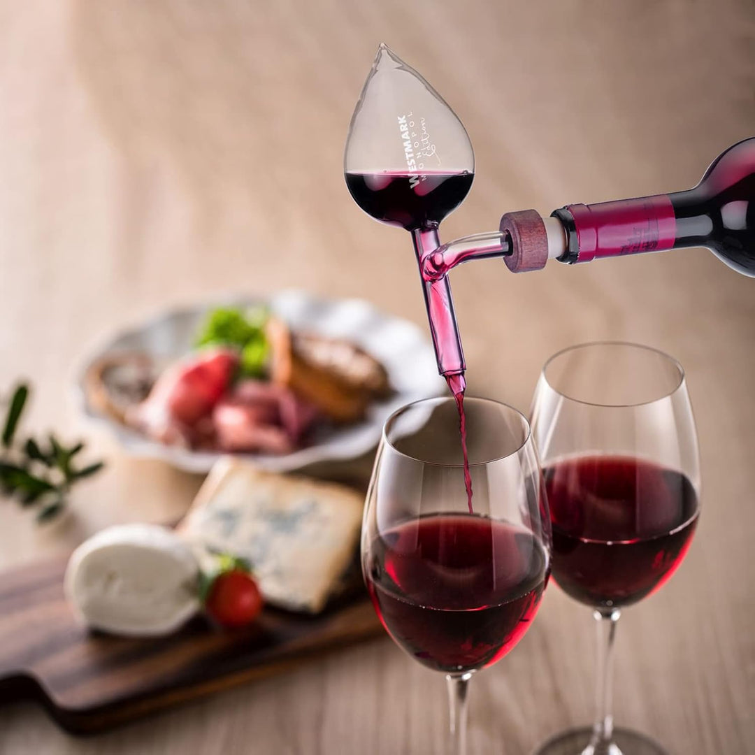 Westmark Portionierer, Fassungsvermögen: 150 ml, Abmessen und dekantieren zugleich, Glas/Kunststoff/