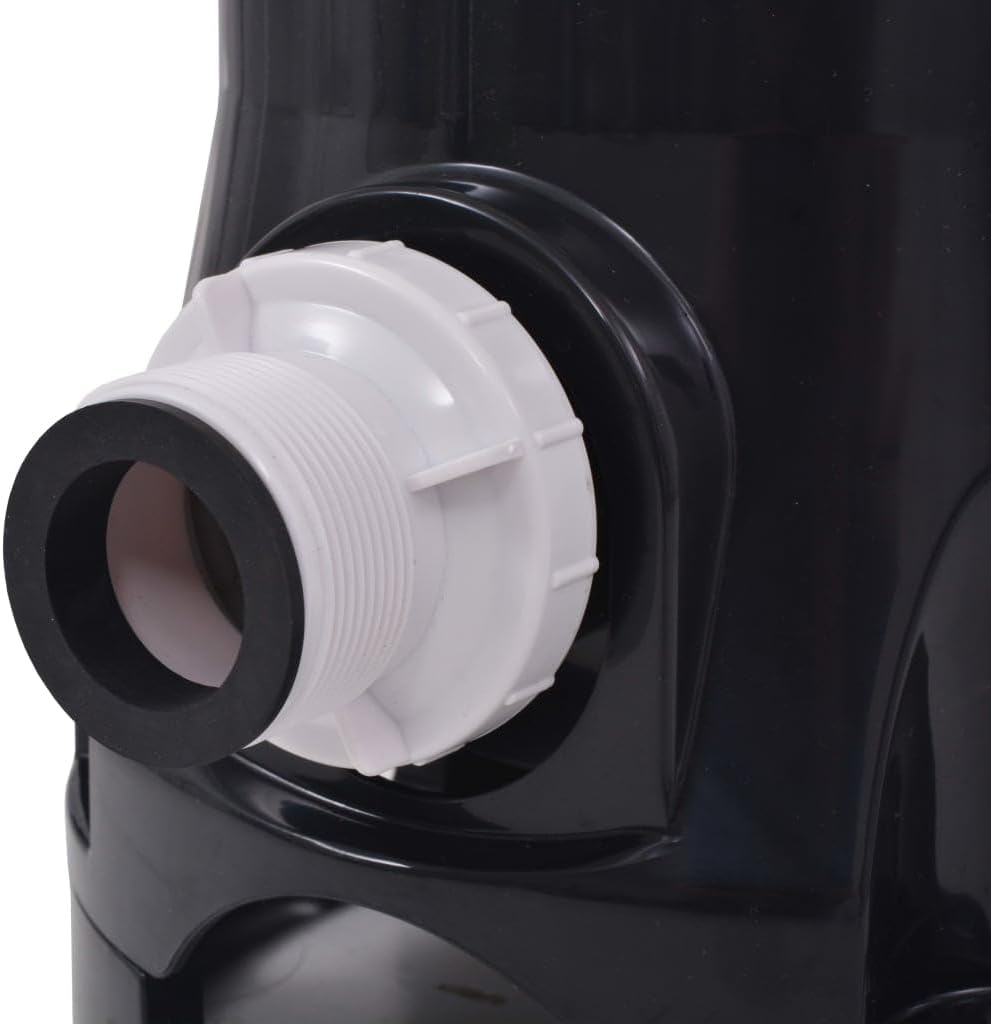 Poolfilterpumpe 185 W mit 4,4 m³/h Durchfluss, korrosionsbeständiger ABS-Tank, 100 Baumwoll-Filterku