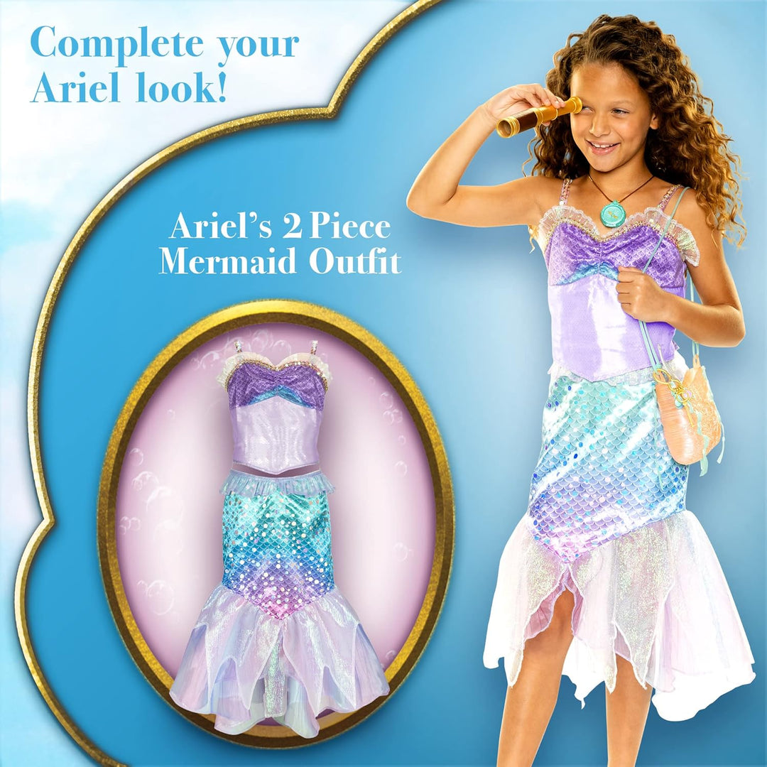 Disney The Little Mermaid Arielle Schatztasche mit abnehmbarem Schlüsselring und Charms, erweiterbar