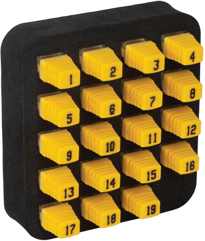 Klein Tools VDV526-055 kalibriert Werksstandard (ohne Zertifikat), Gelb/Schwarz RJ45, Twisted Pair F