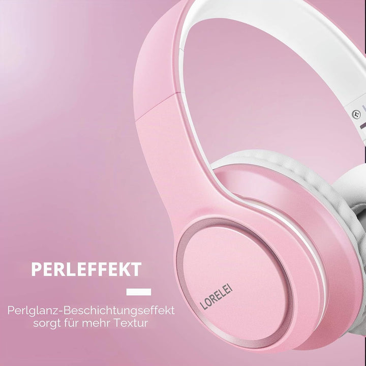 LORELEI X8 Over-Ear-Kopfhörer mit Mikrofon mit 1,45 m verwicklungsfreier Nylonschnur und 3,5-mm-Stec
