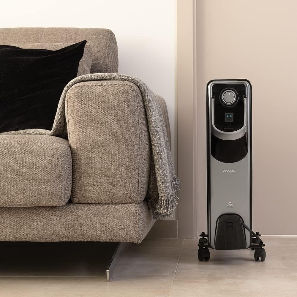 Cecotec Öl-Radiator ReadyWarm 9000 Space 360º Black. 2000 W, 9 Module, 3 Leistungsstufen, Kabelaufbe