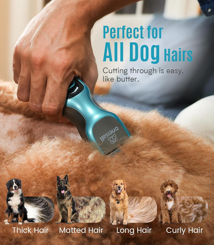 oneisall Leise Hundeschermaschine, Profi Schermaschine Hund Katze, Elektrische Tierhaarschneidemasch