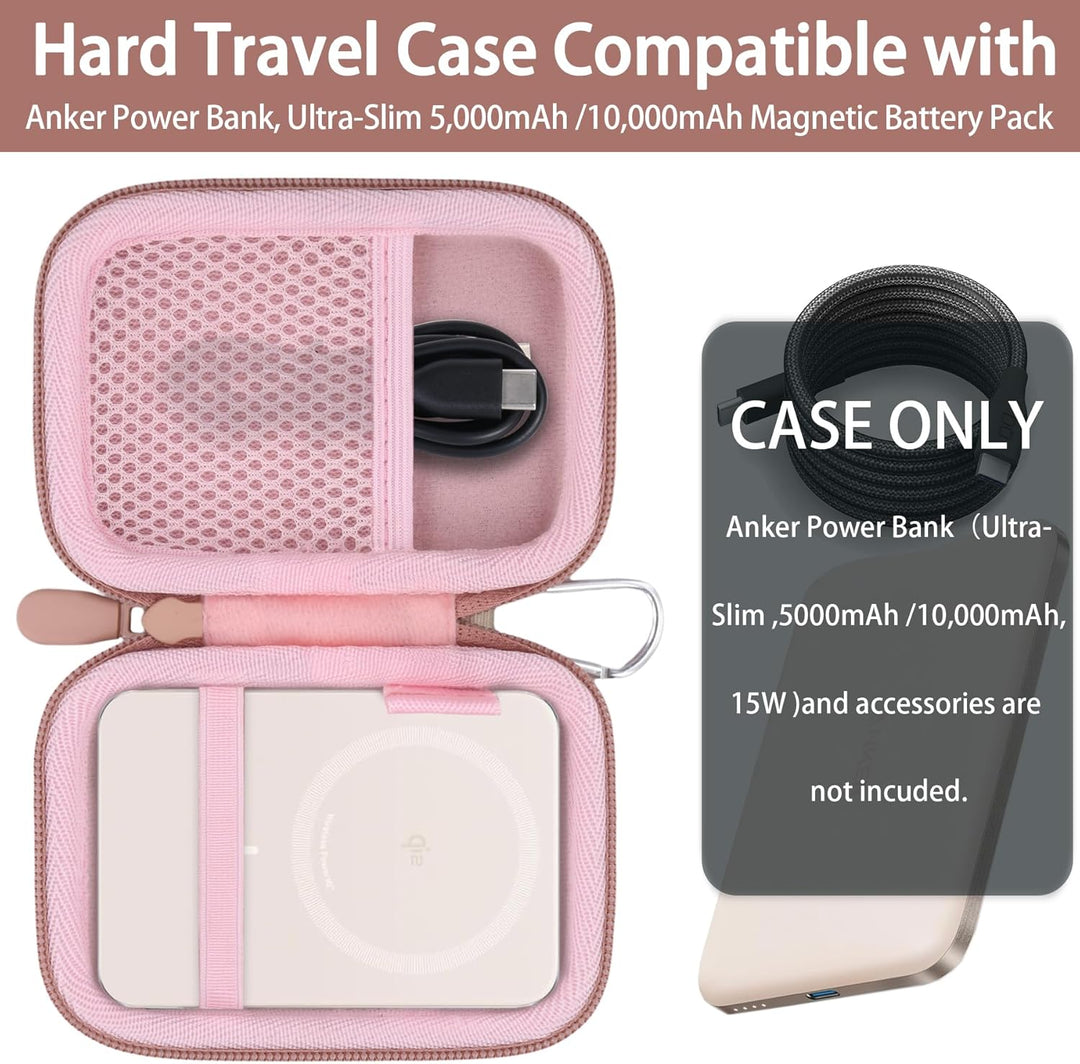 Khanka Etui für Anker Nano/MagGo PowerBank, Ultra-schlankes 5.000mAh/10.000mAh Magnetisches Akkupack