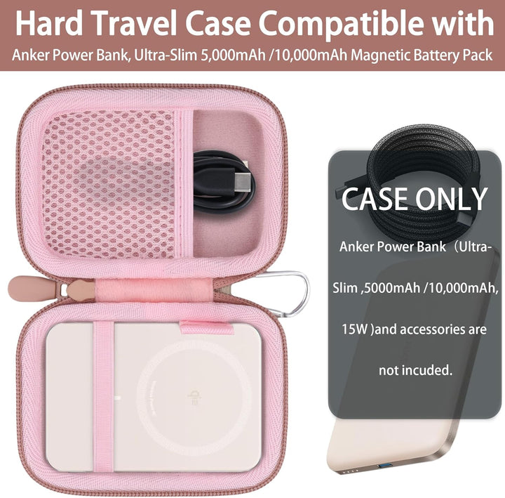 Khanka Etui für Anker Nano/MagGo PowerBank, Ultra-schlankes 5.000mAh/10.000mAh Magnetisches Akkupack