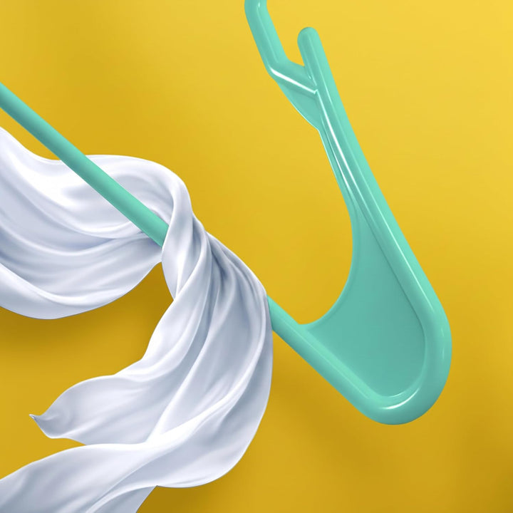 Utopia Home 50er-Pack Kunststoffbügel Platzsparende, langlebige Bügel mit Schulterrillen, Aqua 50er