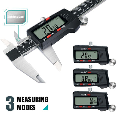 Kynup Messschieber Digital, 150mm / 6-Zoll Digitale Schieblehre Messgerät mit grossem LCD-Display fü
