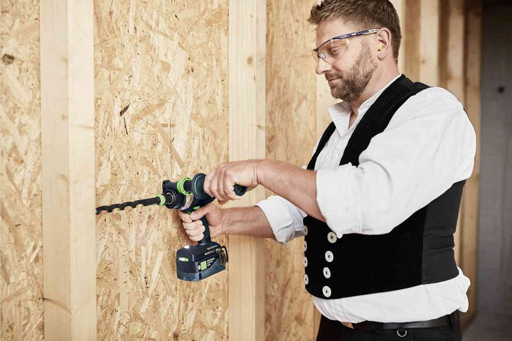 Festool Akku-Schlagbohrschrauber TPC 18/4 5,0/4,0 I-Plus QUADRIVE (mit Akkupacks, Schnellladegerät,