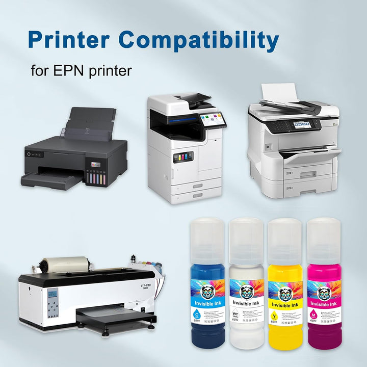 Fluorescence Invisible Tinte mit Epson EcoTank Tintenstrahldrucker