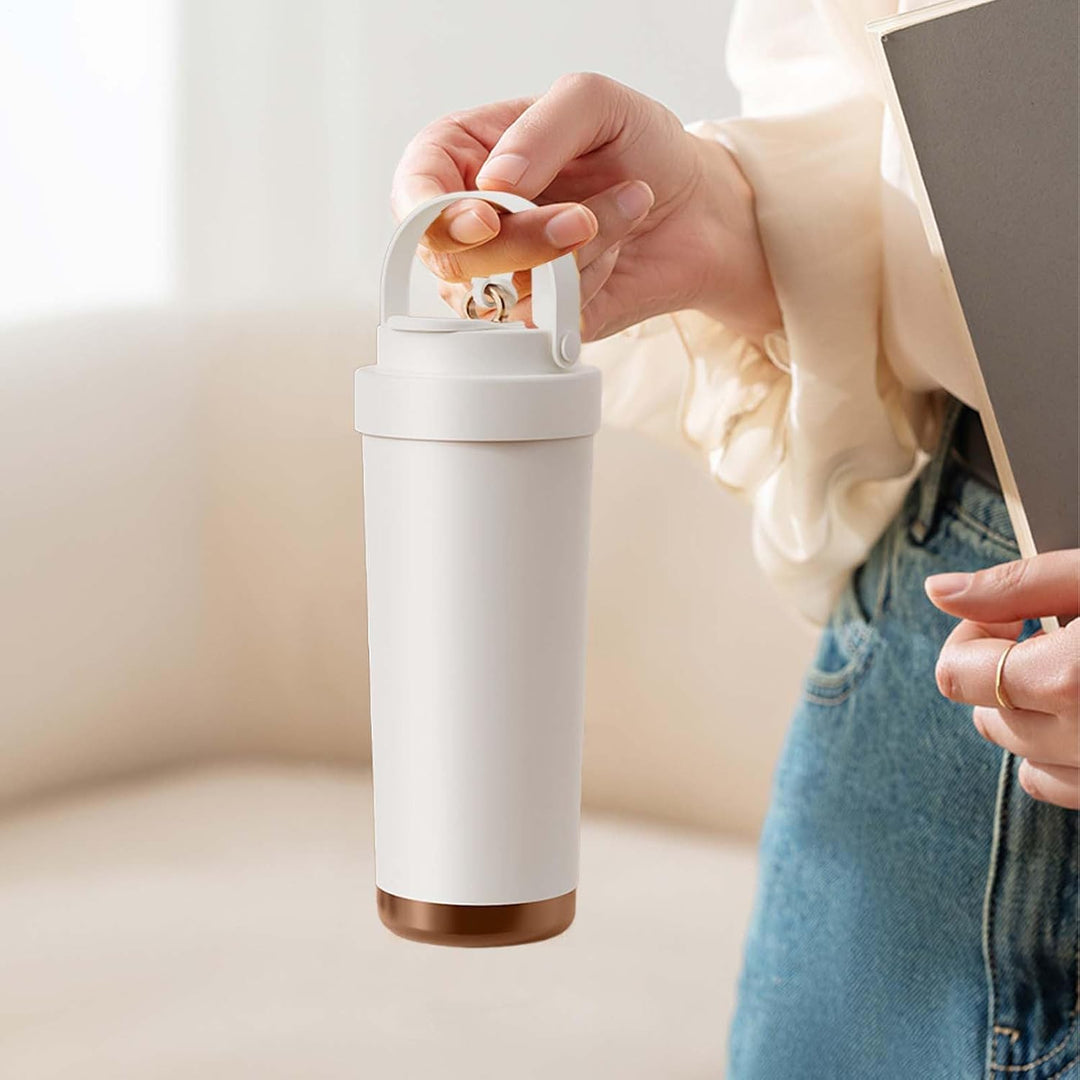 Générique Kaffeetasse mit Strohhalm, 750 ml, Isolierbecher mit Deckel, wiederverwendbar, direkt zu t
