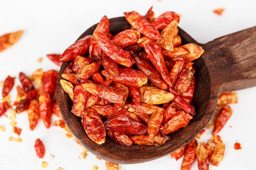 Tasty Pott Bio Birds Eye Chilis ganz und getrocknet 150 Gramm | Chilischoten | Grillen & Kochen | Wü