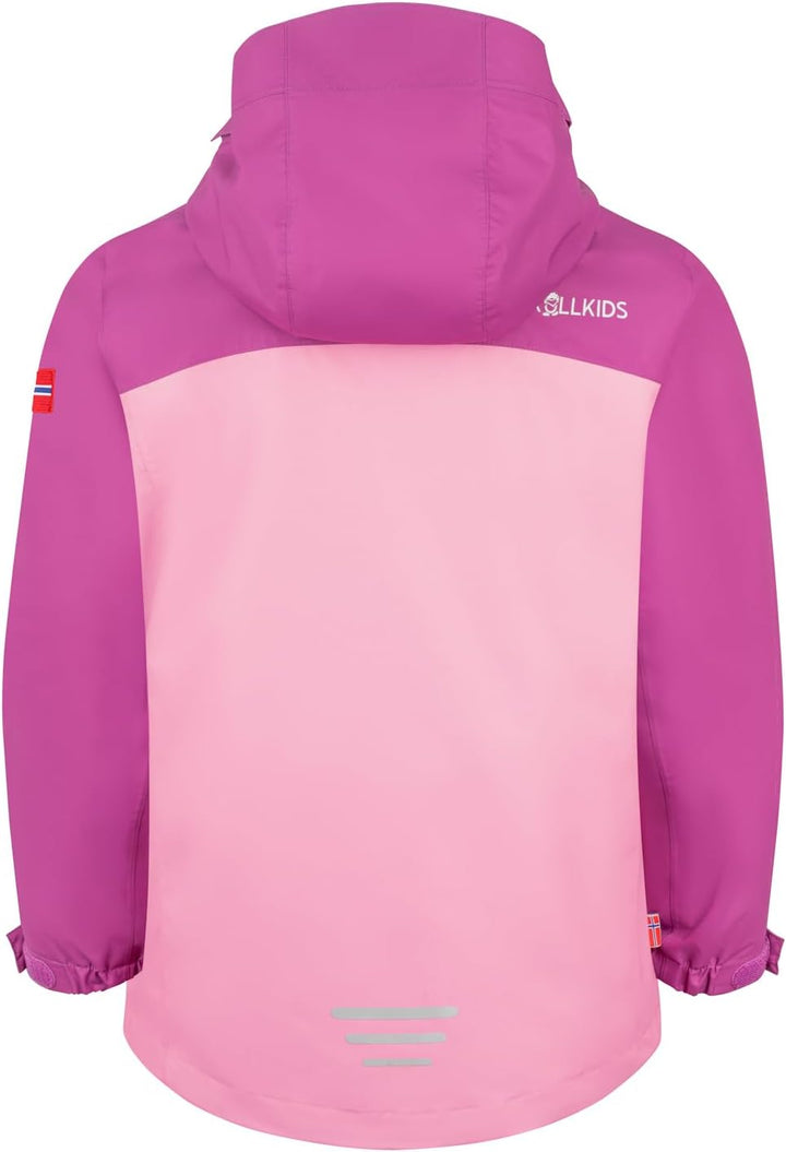 Trollkids Girls Bryggen 3in1 Jacket 92 Fresh Berry/Graphite, 92 Fresh Berry/Graphite