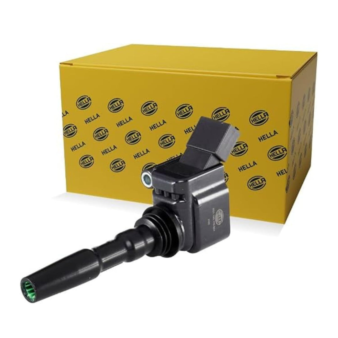 HELLA 5DA 358 057-281 Zündspule - 12V - 3-polig - Kerzenschachtzündspule - geschraubt