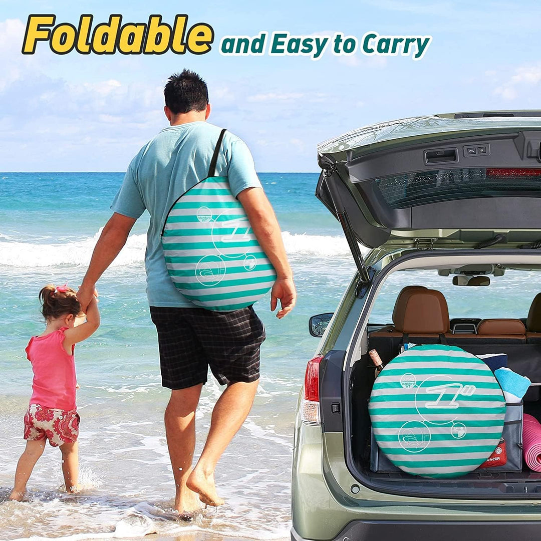Strandmuschel Baby Pop Up Strandzelt, Baby Strand Zelt mit Mini Pool Tragbar Pop Up Baby Strandzelt