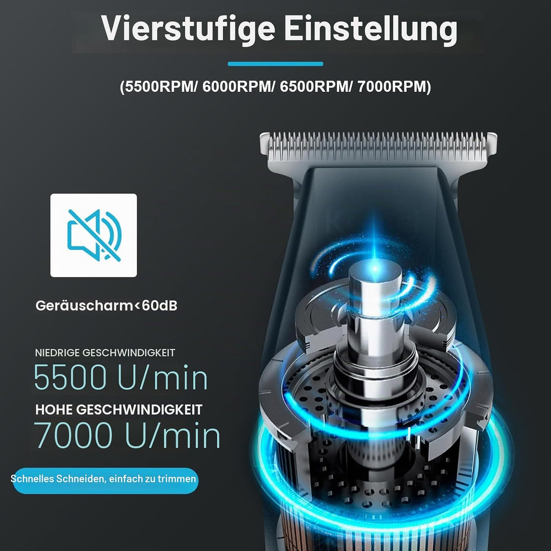 KEMEI Herren LCD Display Baldheaded Haarschneidemaschine Professionelle Bart Haarschneider Werkzeuge