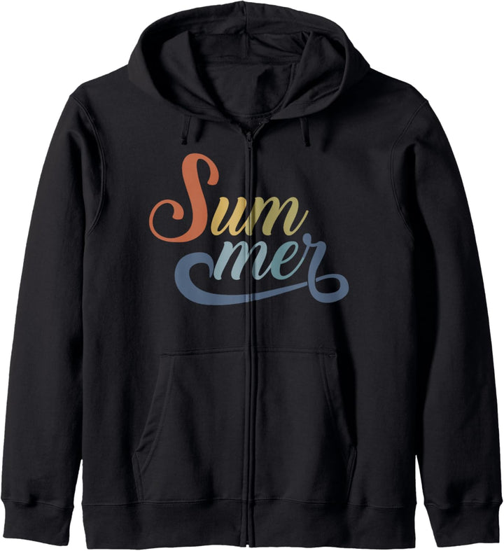 Trendy Sweet Summer Color Palette Script Kapuzenjacke