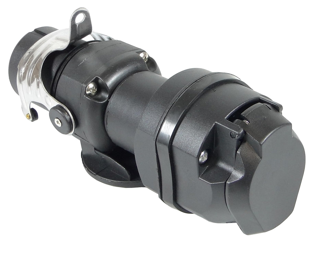 Spannungswandler 7P 12V auf 15P 24V | Adapter für Anhänger 7P/12V ISO1724 auf Fahrzeug 15P/24V ISO12
