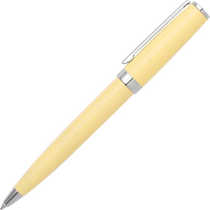 Hugo Boss Gear Icon Kugelschreiber aus Messing mit Chrome Beschichtung in der Farbe Yellow, Masse: 1