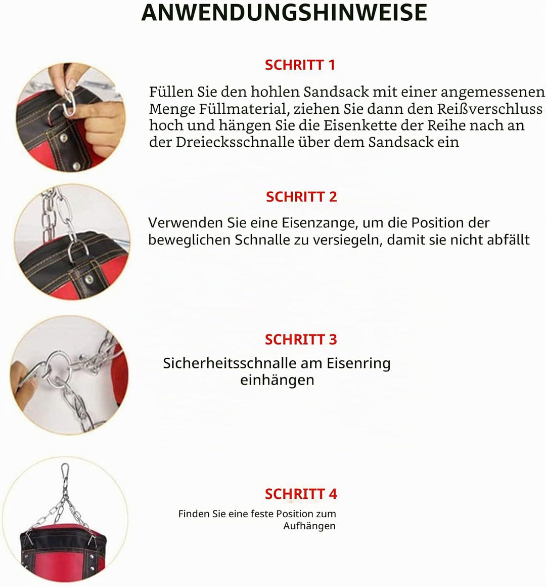 Boxsack Hängend Sandsack Boxen, Boxsack Kinder Boxsack Set Erwachsene Jugendliche Box Sack Punching