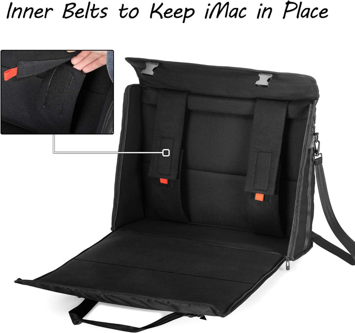 CURMIO Reisetasche für iMac, 27 Zoll Display-Computer Tragetasche, Aufbewahrungstasche für PC, Monit