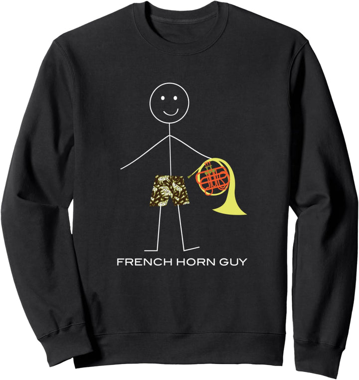Lustige Herren Waldhorn, Junge Musiker Geschenke Sweatshirt